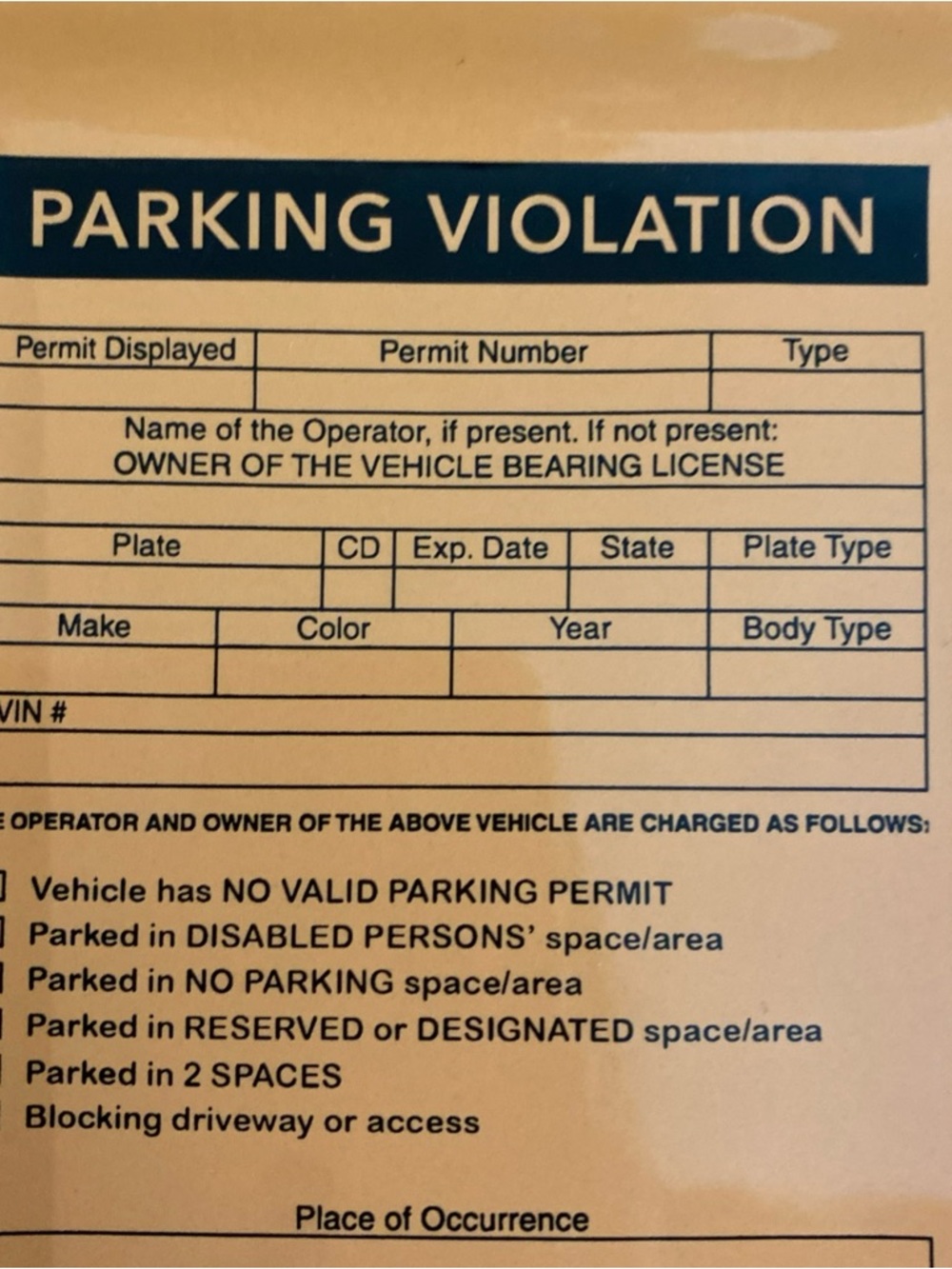 Fishs Eddy Orange 'Parking Violation' Ticket Catchall Tray - Picture 4 of 6